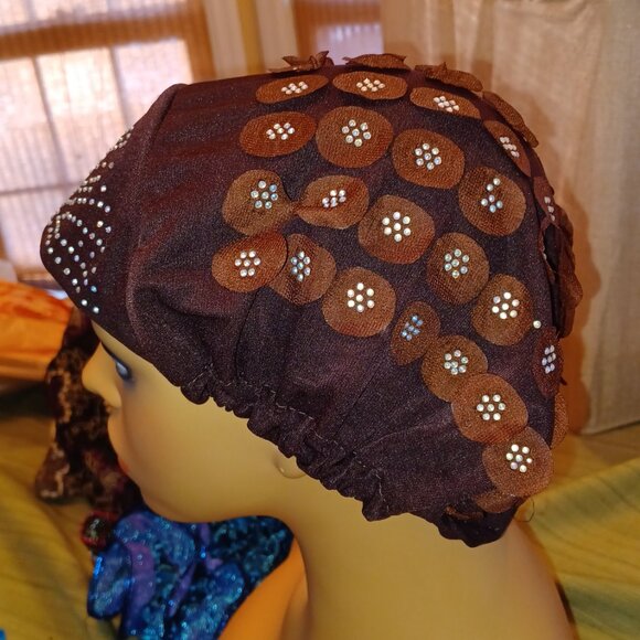 FOR @SORENSANDY - TWO Fun Shiney-Fabric "Cancer" Caps - Picture 7 of 10